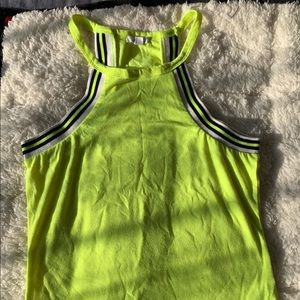 Neon green tank top